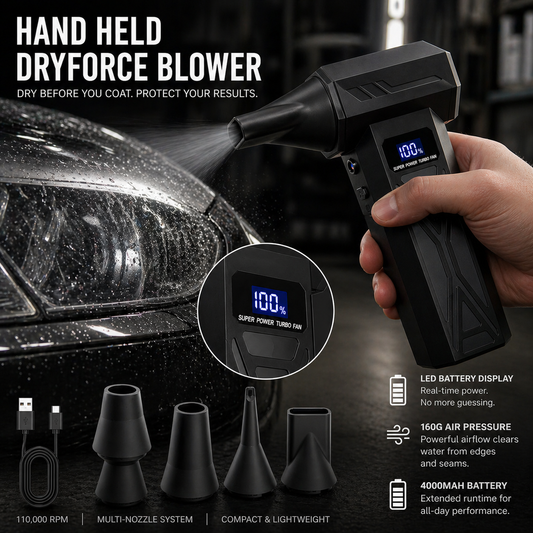 Hand Held DryForce Turbo Blower (1 Yr Lifetime Warranty)