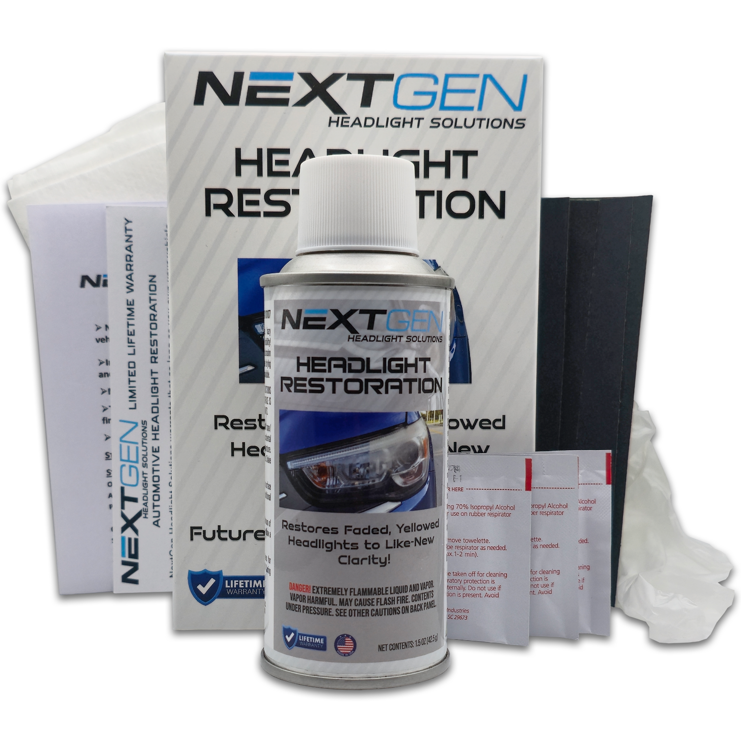 NextGen Headlight Restoration Kit (Lifetime Warranty)
